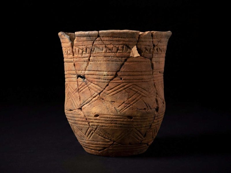 Beaker pot that was found at broadway flood prevention site